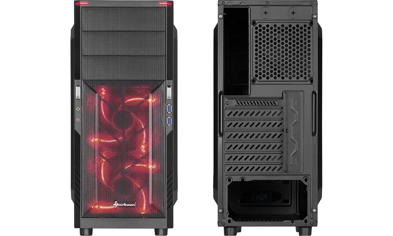 Sharkoon T3-W Red Chłodzenie