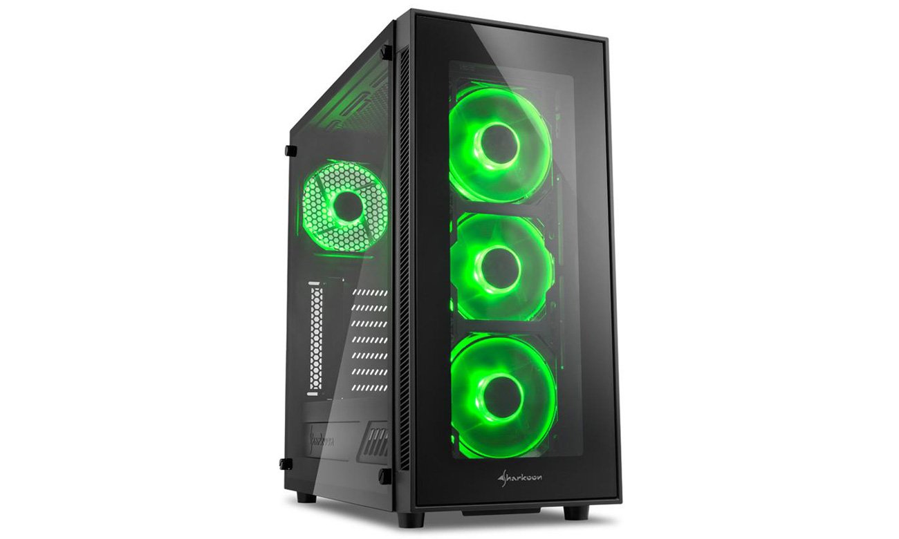 Obudowa Sharkoon TG5 Glass Green