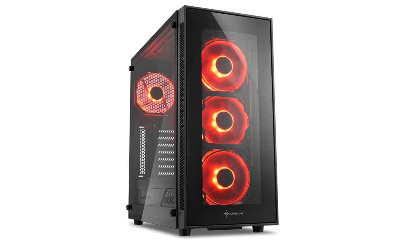 Obudowa Sharkoon TG5 Glass Red