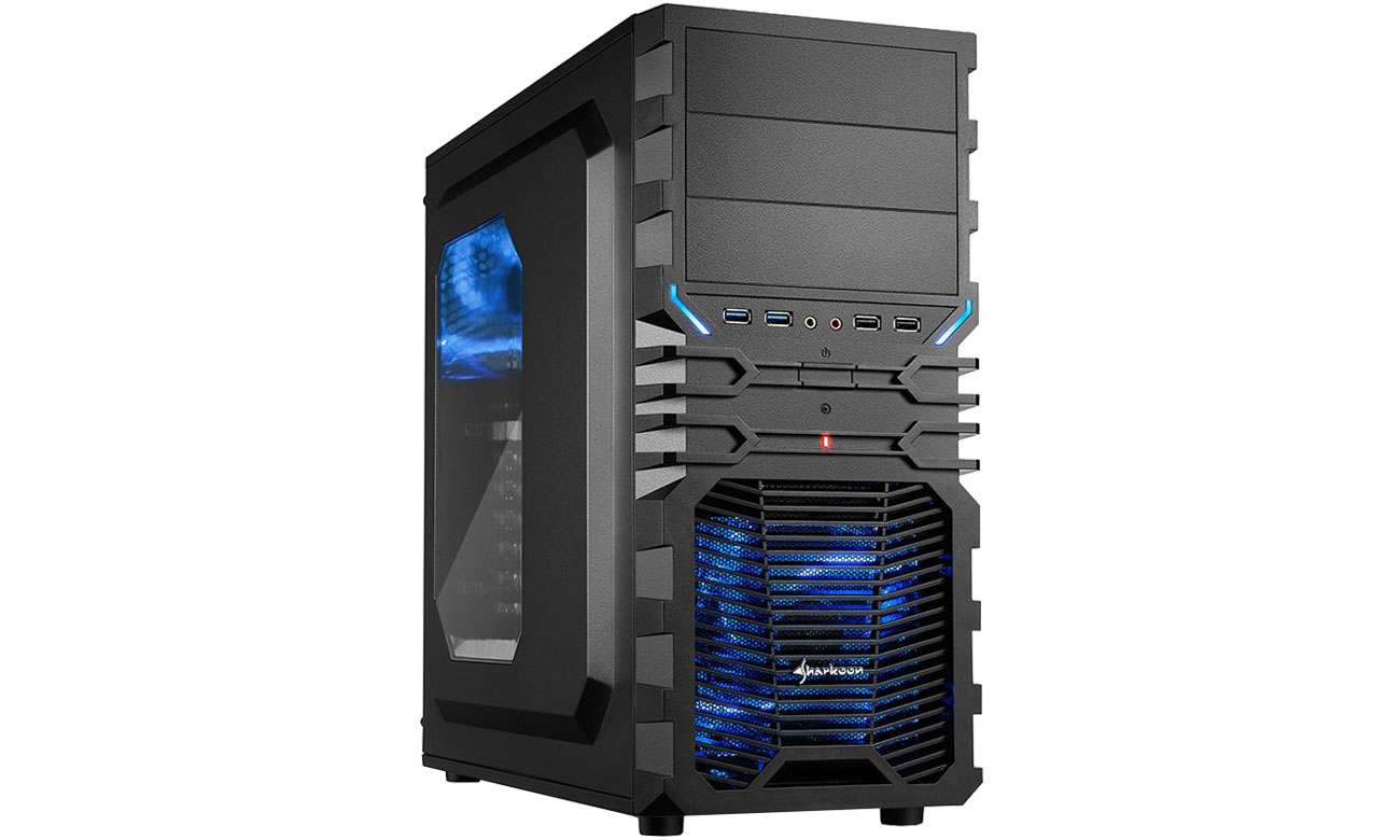 Obudowa do komputera Sharkoon VG4-W Blue 4044951016228