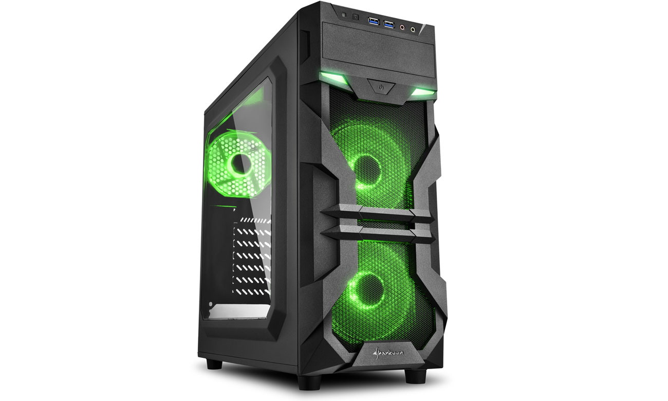 Obudowa do komputera Sharkoon VG7-W Green