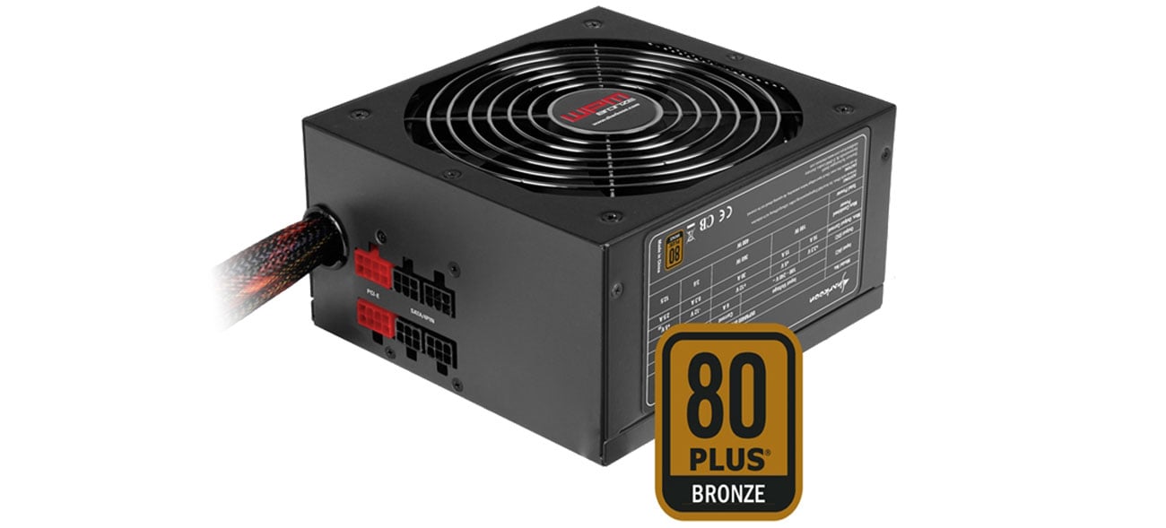 Sharkoon WPM600 Certyfikat 80 Plus BRONZE
