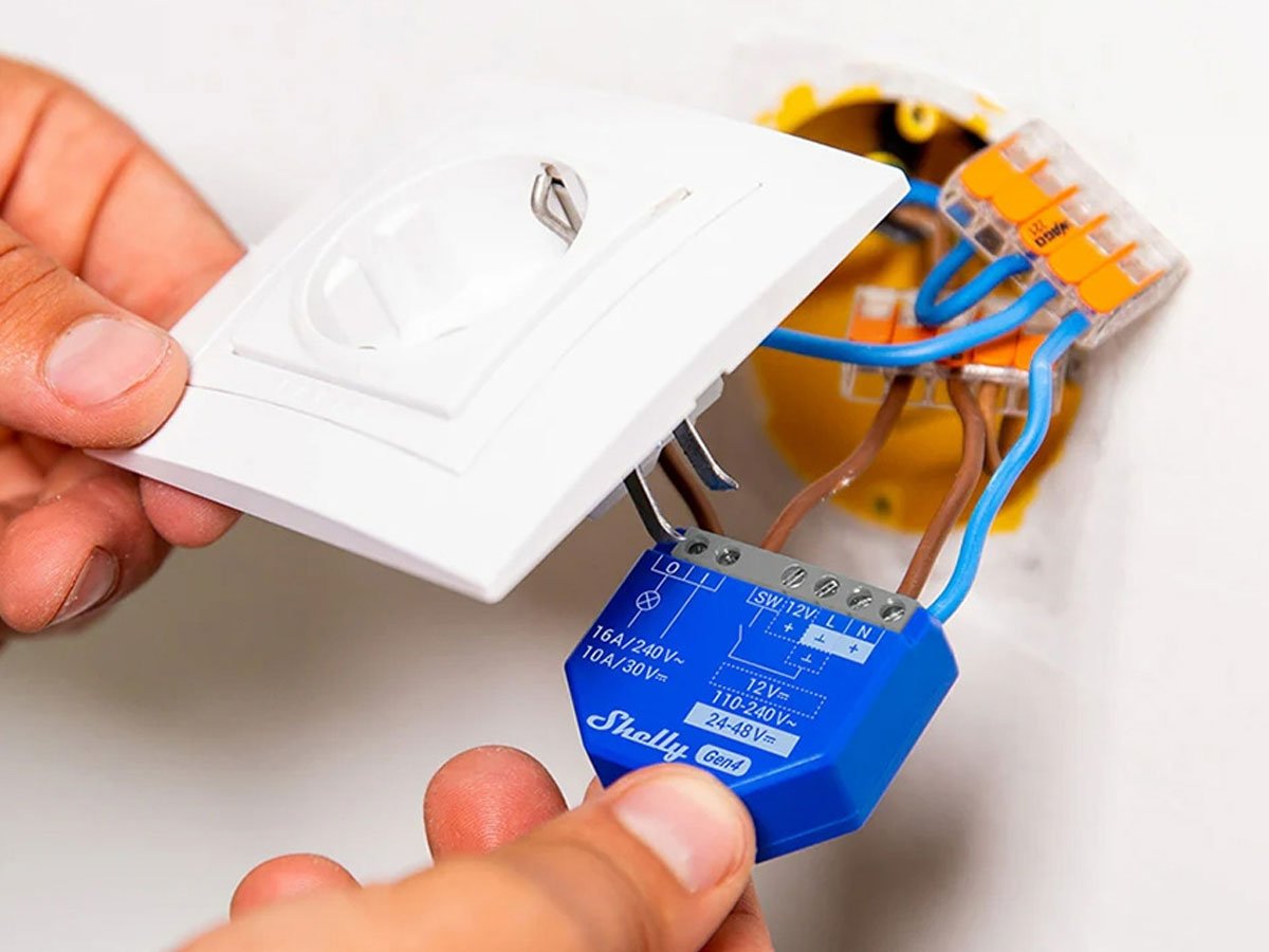 Shelly Sterownik 1 Gen4 Zigbee/Matter montaż