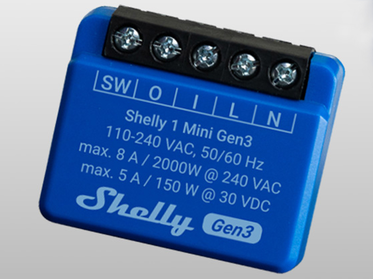 Sterownik Shelly 1 Mini Gen3 - Grafika z tłem