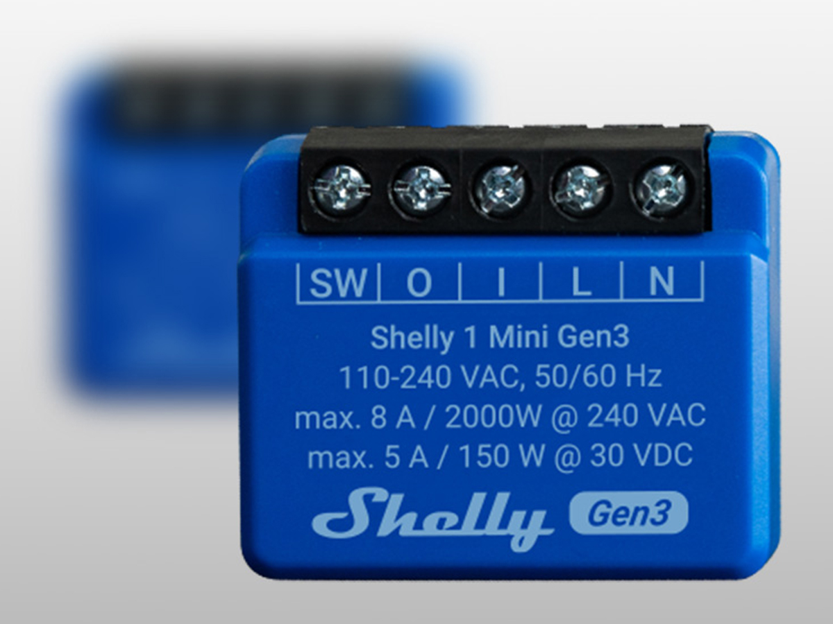 Sterownik Shelly 1 Mini Gen3 - Grafika z tłem