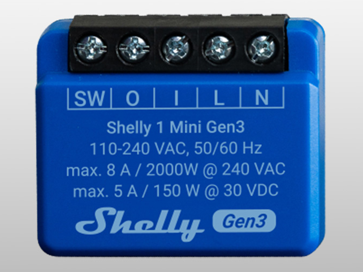 Sterownik Shelly 1 Mini Gen3 - Grafika z tłem