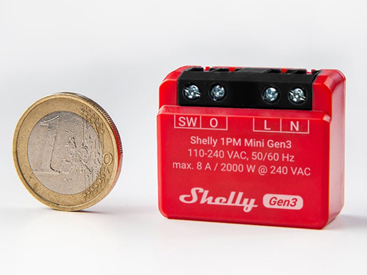 Sterownik Shelly 1PM Mini Gen3 - Grafika lifestyle