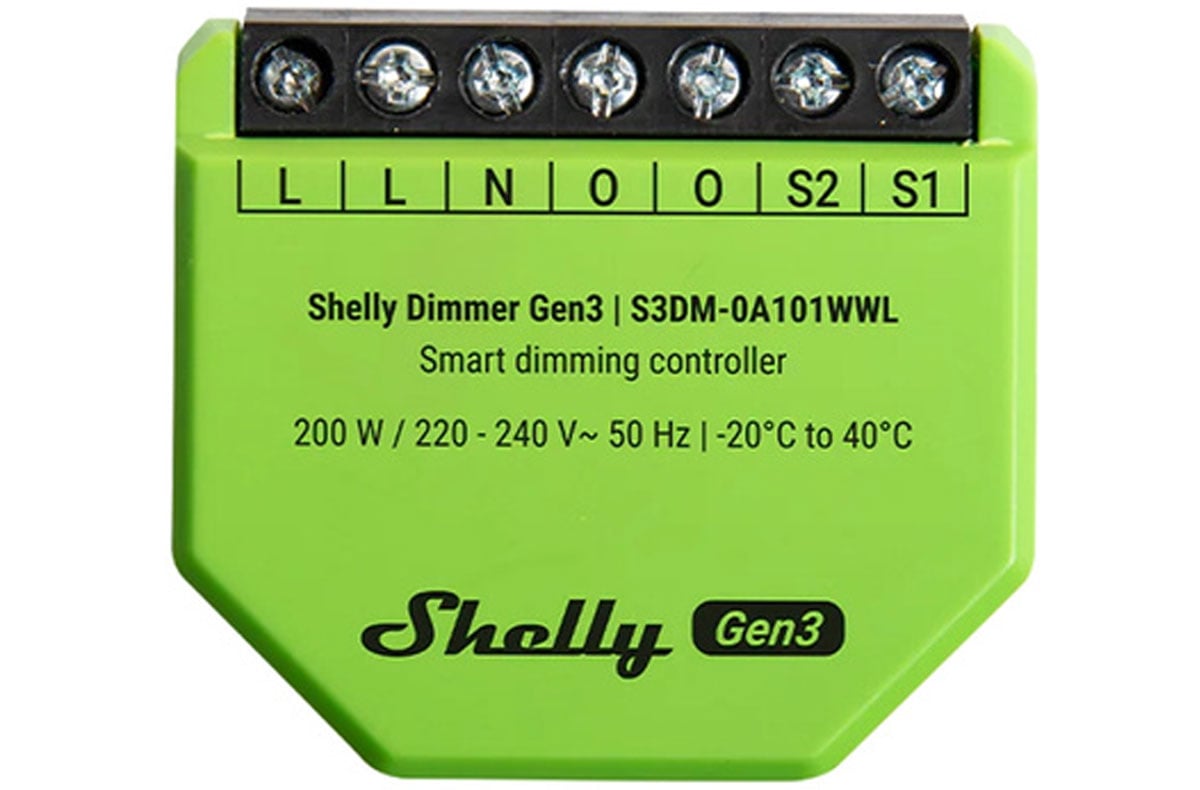 Shelly Ściemniacz światła WiFi Dimmer Gen3