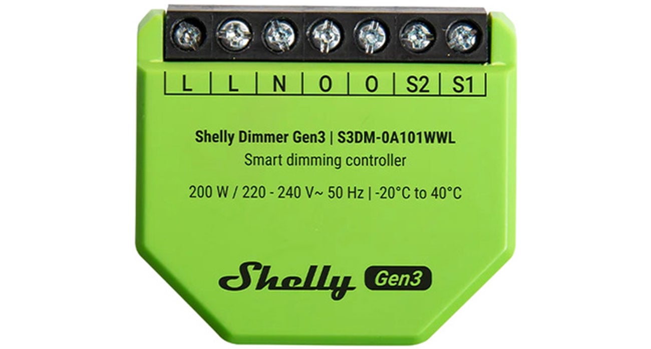 Shelly Ściemniacz światła WiFi Dimmer Gen3