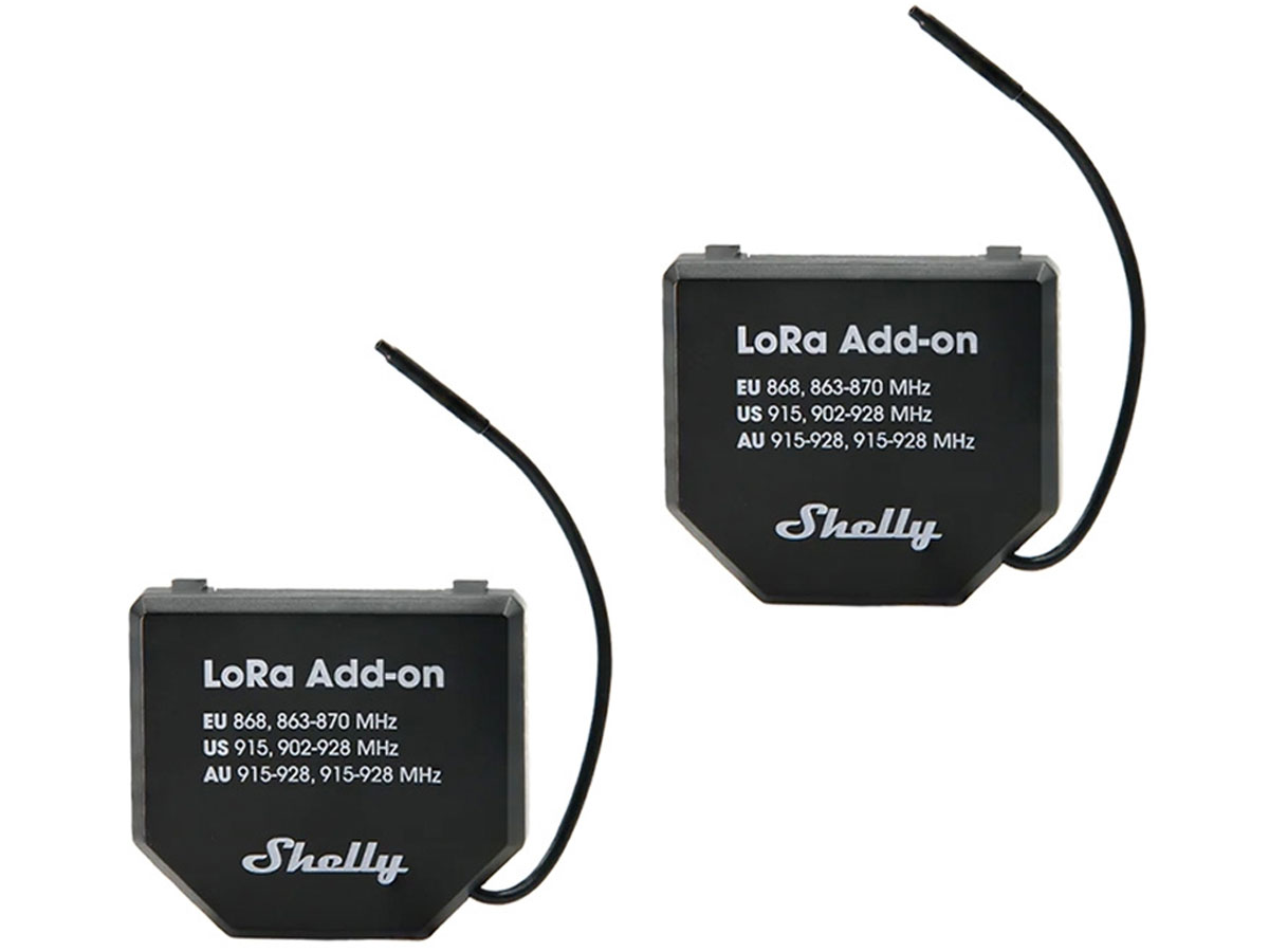 Shelly Zestaw 2 Przekaźników EU868 dla gen.3/4 LoRa