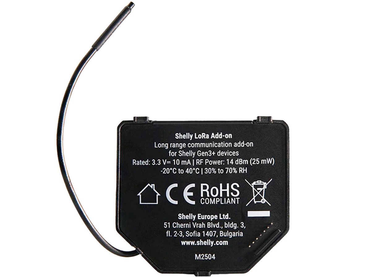 Shelly Przekaźnik EU868 dla gen.3/4 LoRa