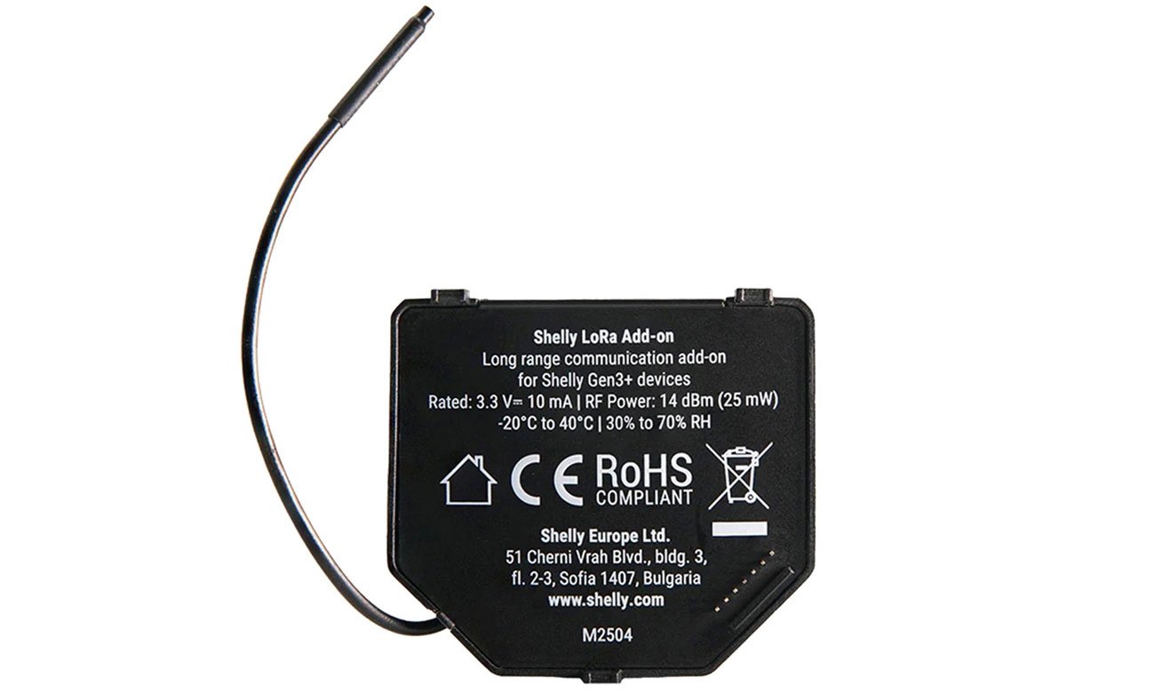 Shelly Przekaźnik EU868 dla gen.3/4 LoRa