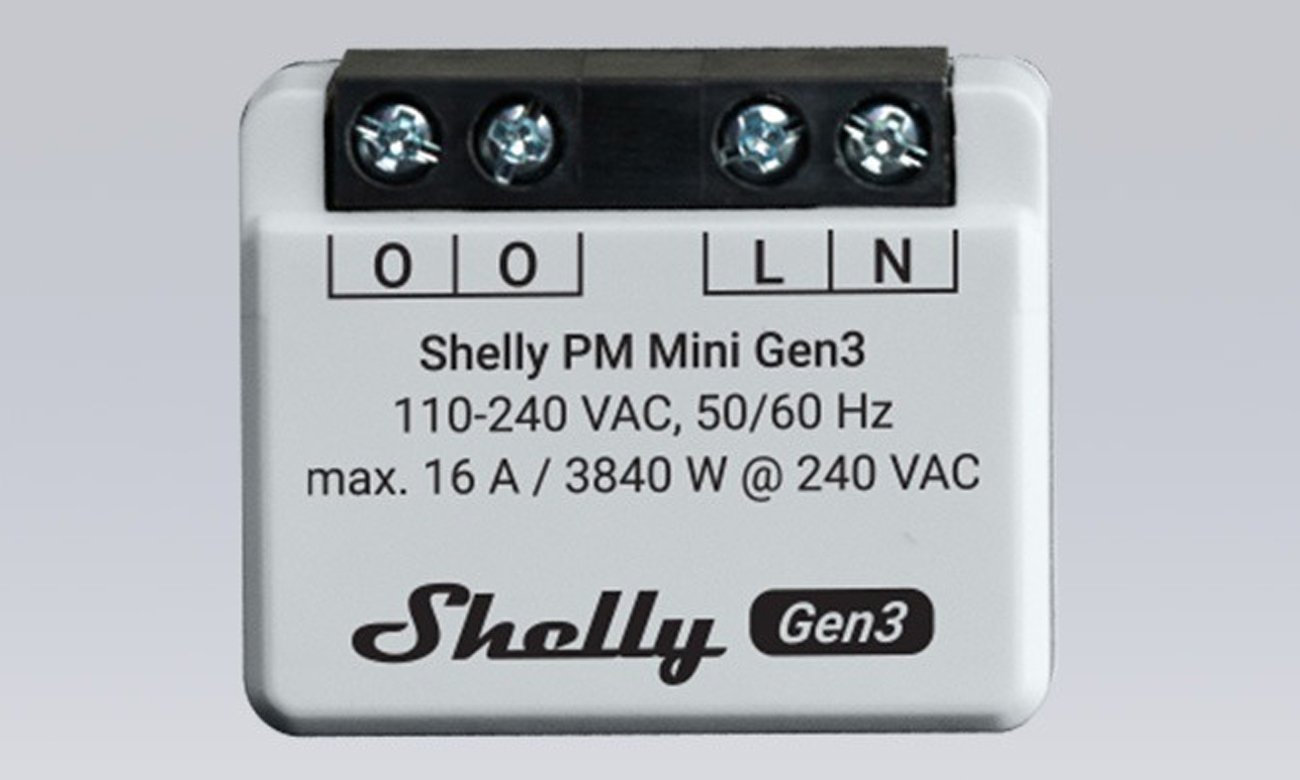 Sterownik Shelly PM Mini Gen3 - Grafika z tłem