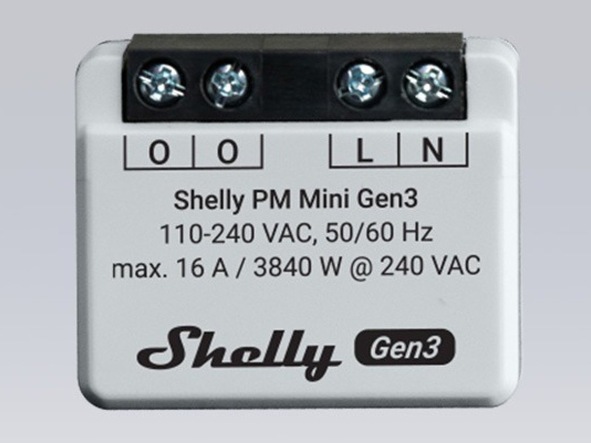 Sterownik Shelly PM Mini Gen3 - Grafika z tłem