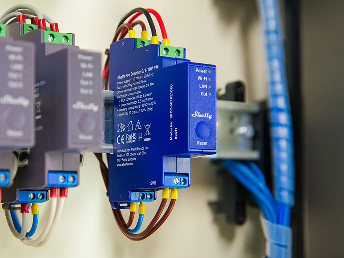 Sterownik Oświetlenia Shelly Pro Dimmer 0/1-10V PM działanie