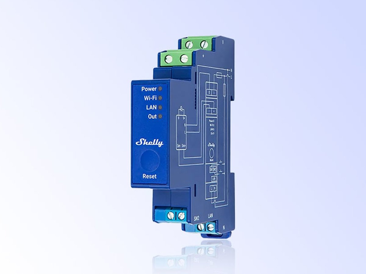 Sterownik Oświetlenia Shelly Pro Dimmer 0/1-10V PM wygląd