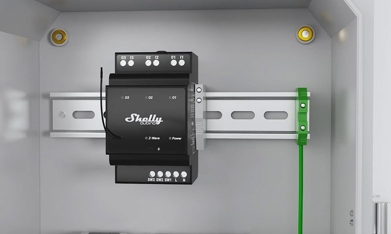 Shelly 3-kan. przekaźnik Qubino Wave Pro 3 Z-Wave