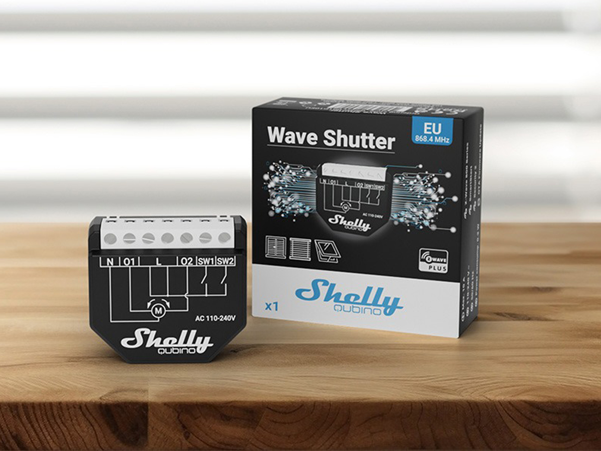 Sterownik Shelly Qubino Wave Shutter - Grafika lifestyle