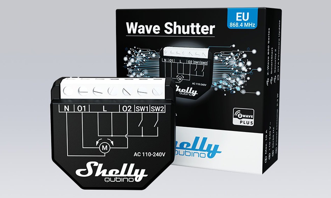 Sterownik Shelly Qubino Wave Shutter - Grafika lifestyle