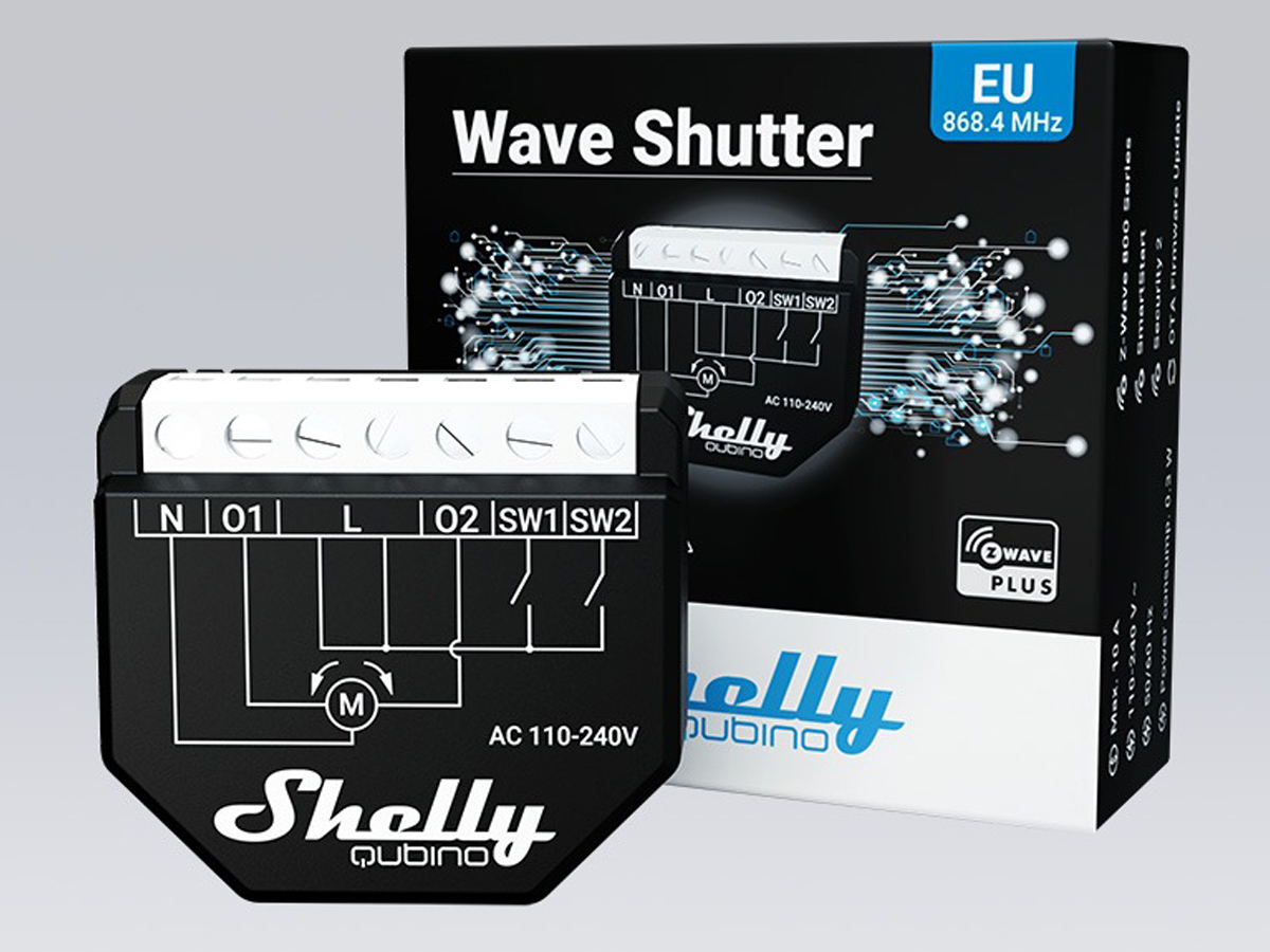 Sterownik Shelly Qubino Wave Shutter - Grafika lifestyle