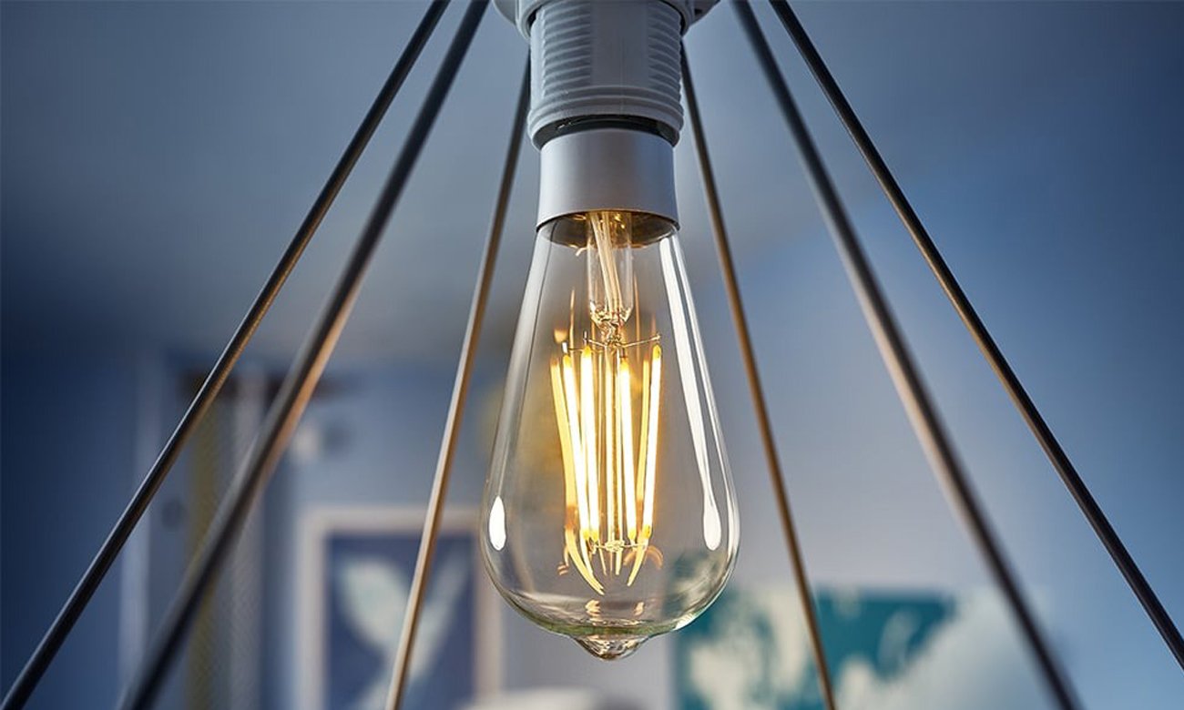 Inteligentna żarówka Shelly Vintage ST64 - Grafika lifestyle