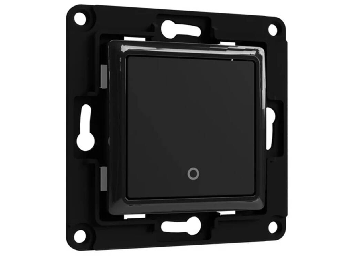 Włącznik ścienny Shelly Wall Switch 1 przycisk Czarny - Grafika