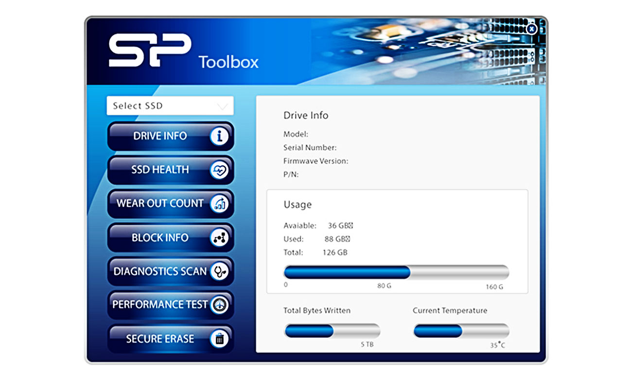 Silicon Power SSD Ace A56 Oprogramowanie do monitorowania pracy dysku