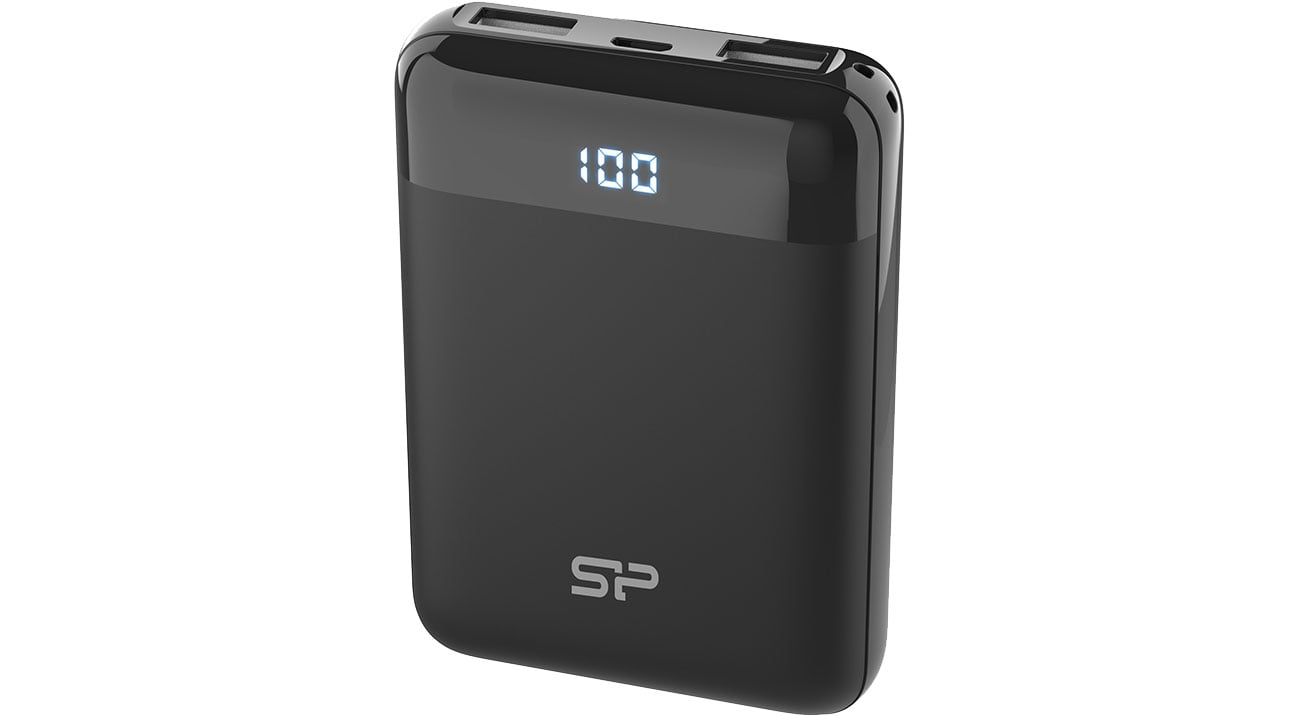 Powerbank Silicon Power GP25 10000mAh, czarny SP10KMAPBKGP250K
