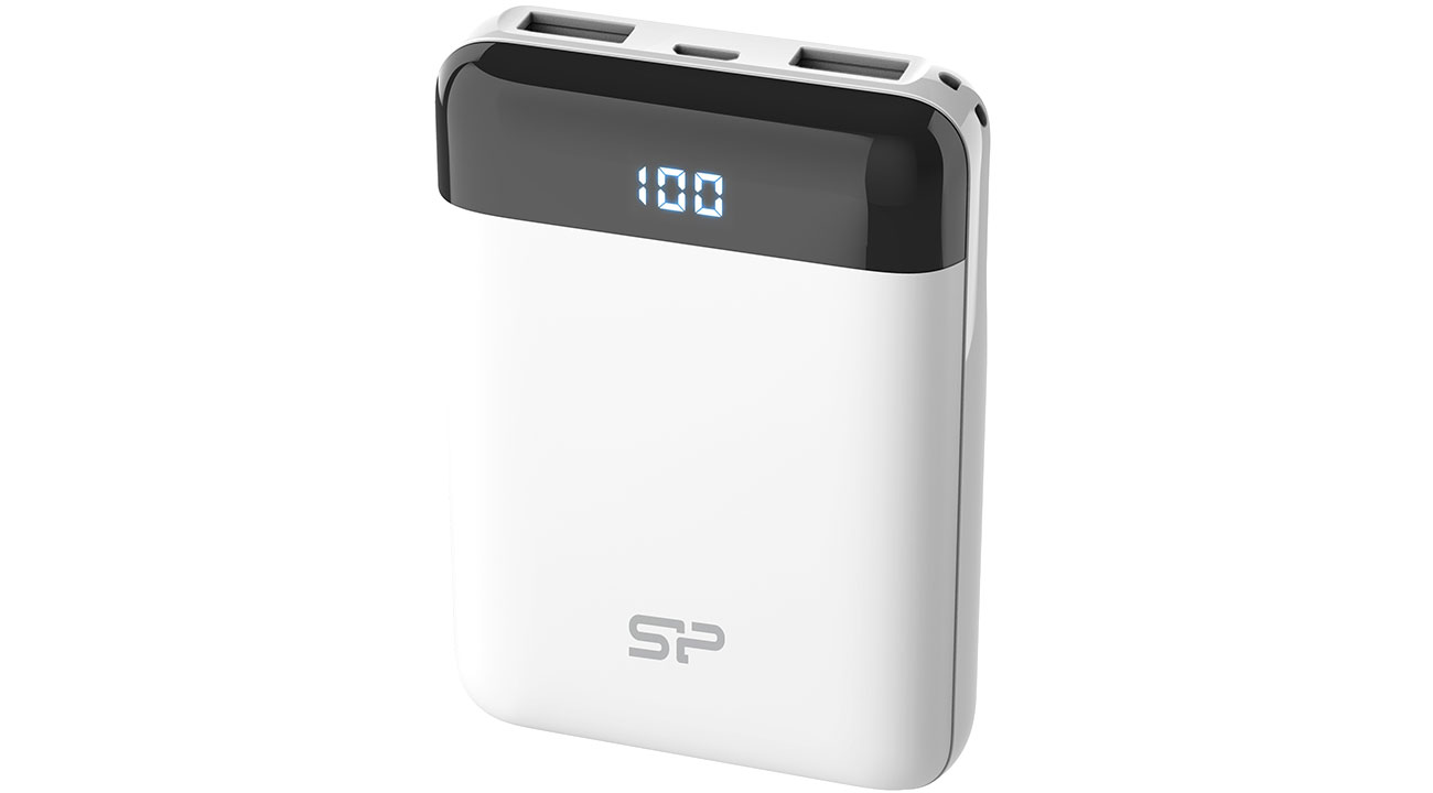 Powerbank Silicon Power GP25 10000mAh, bialy SP10KMAPBKGP250W