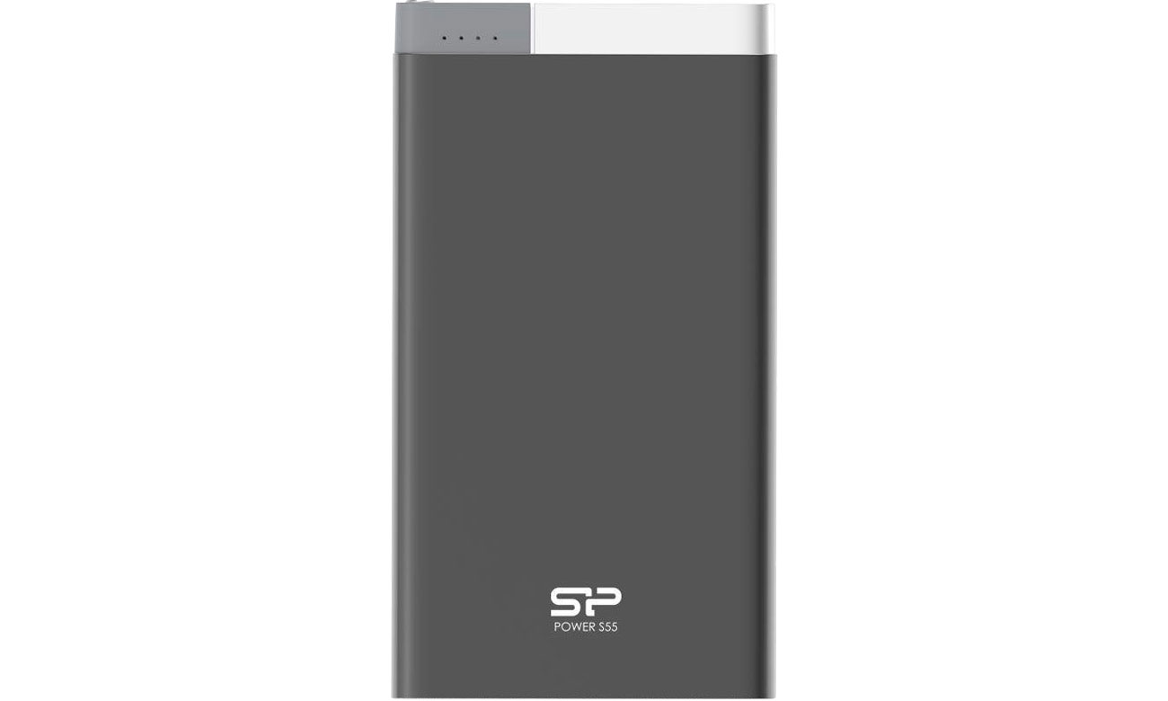 Power Bank Silicon Power S55 5000mAh USB czarny SP5K0MAPBKS55P0K