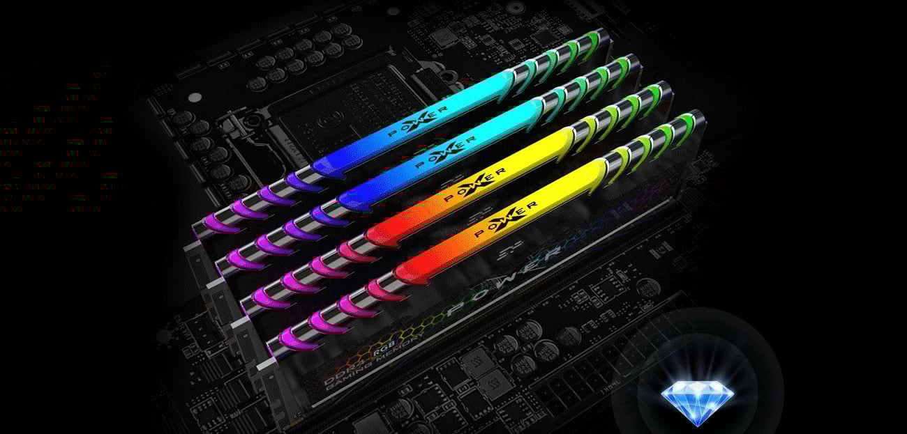Silicon Power XPOWER Turbine RGB Pamięci w płycie głównej