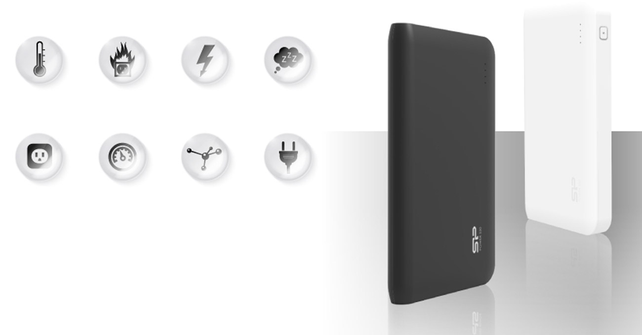 Powerbank Silicon Power S100 zabezpieczenia