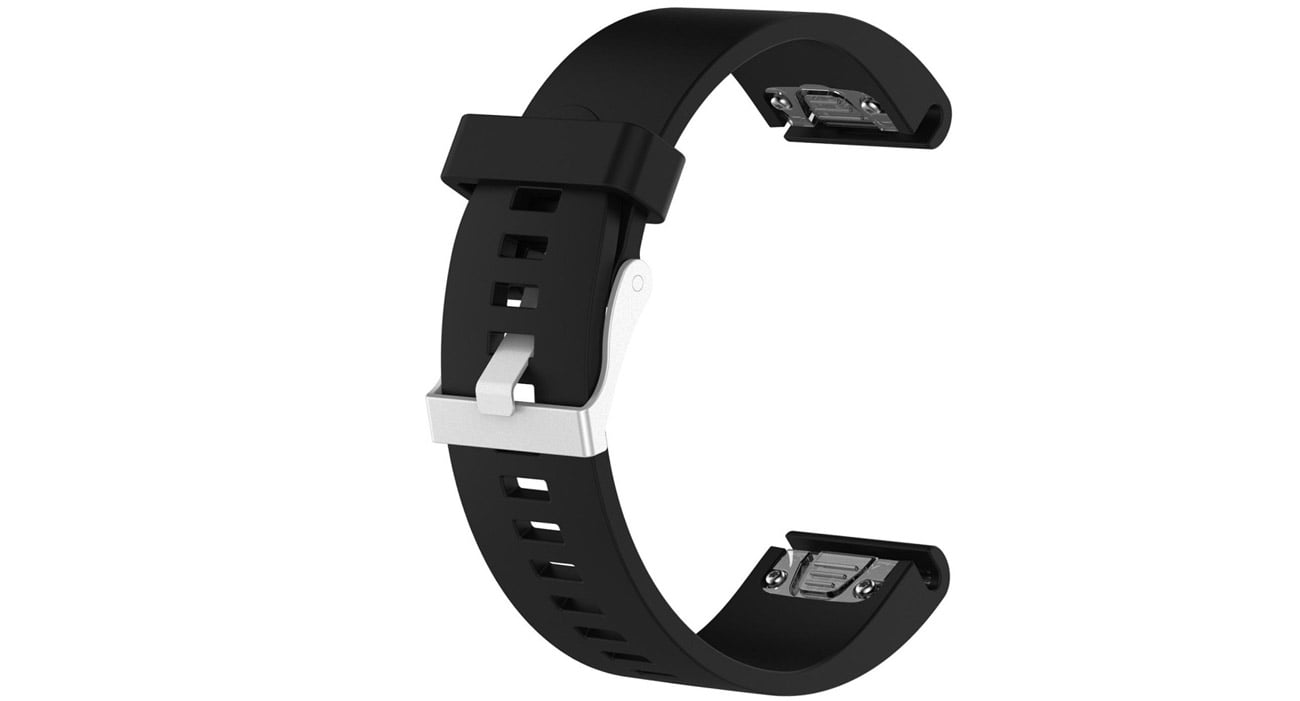 Fixed Silicone Strap Do Garmin Fenix Quickfit Black 20mm Paski Do Smartwatchy Sklep 4553