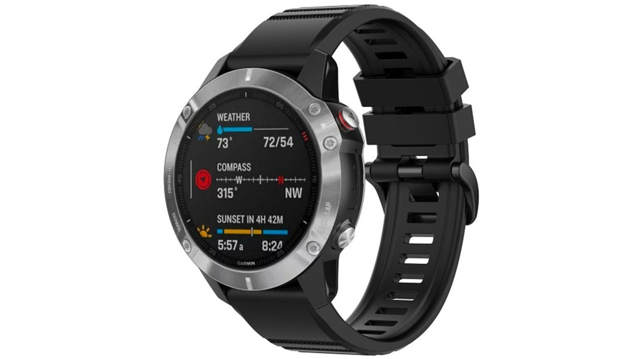 Fixed Silicone Strap Do Garmin Fenix Quickfit Black 26mm Paski Do Smartwatchy Sklep 8654