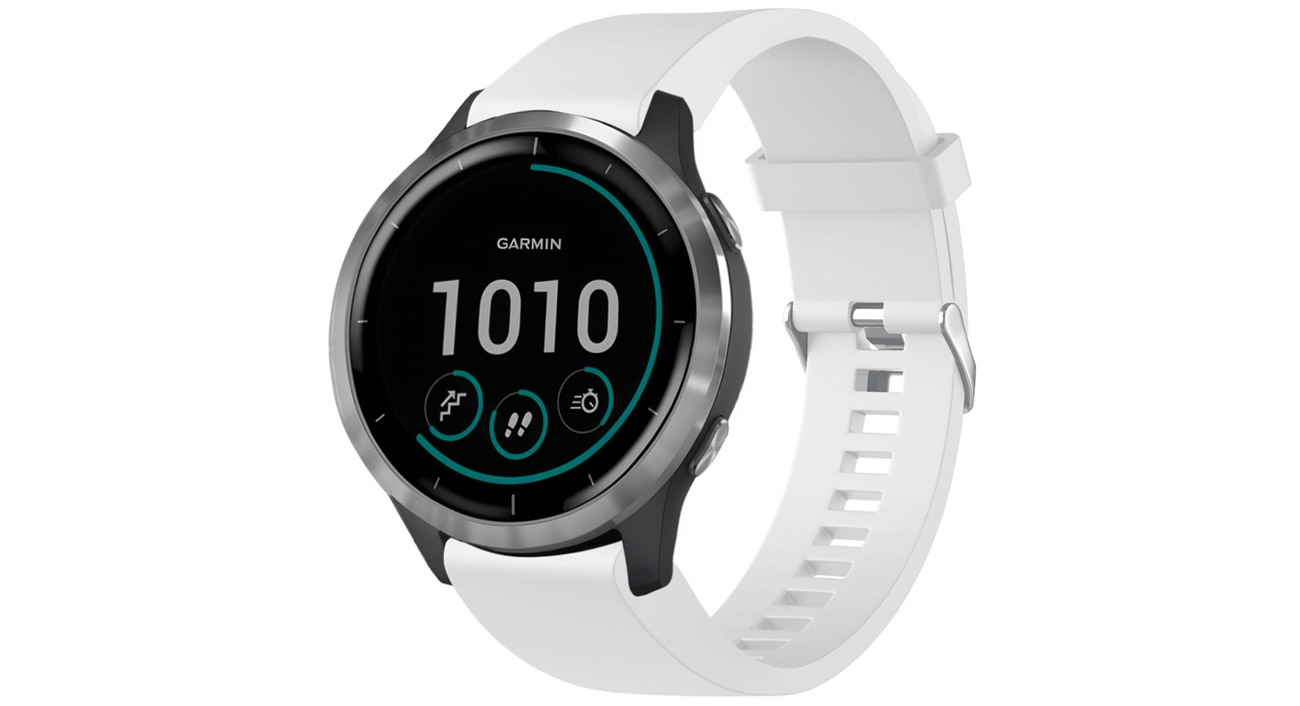 Pasek FIXED Silicone Strap do Garmin Fenix QuickFit white (20mm)