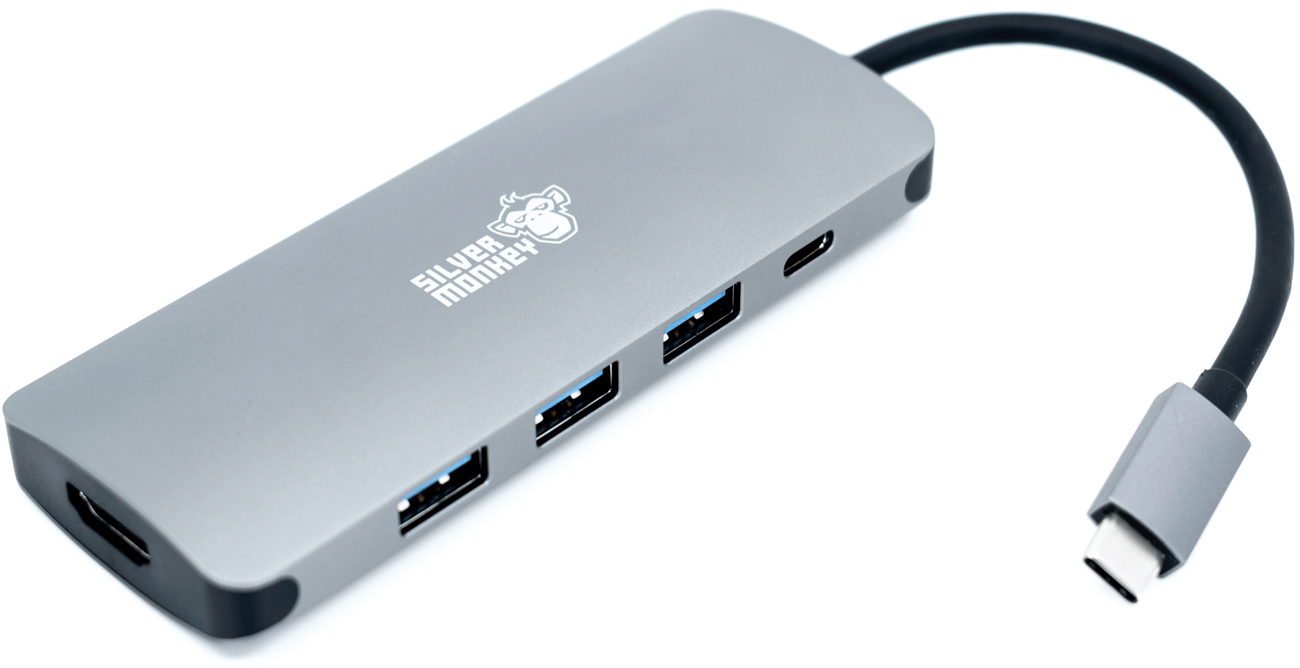 Przejściówka Silver Monkey USB-C do HDMI/USB 3.0 + Power Delivery