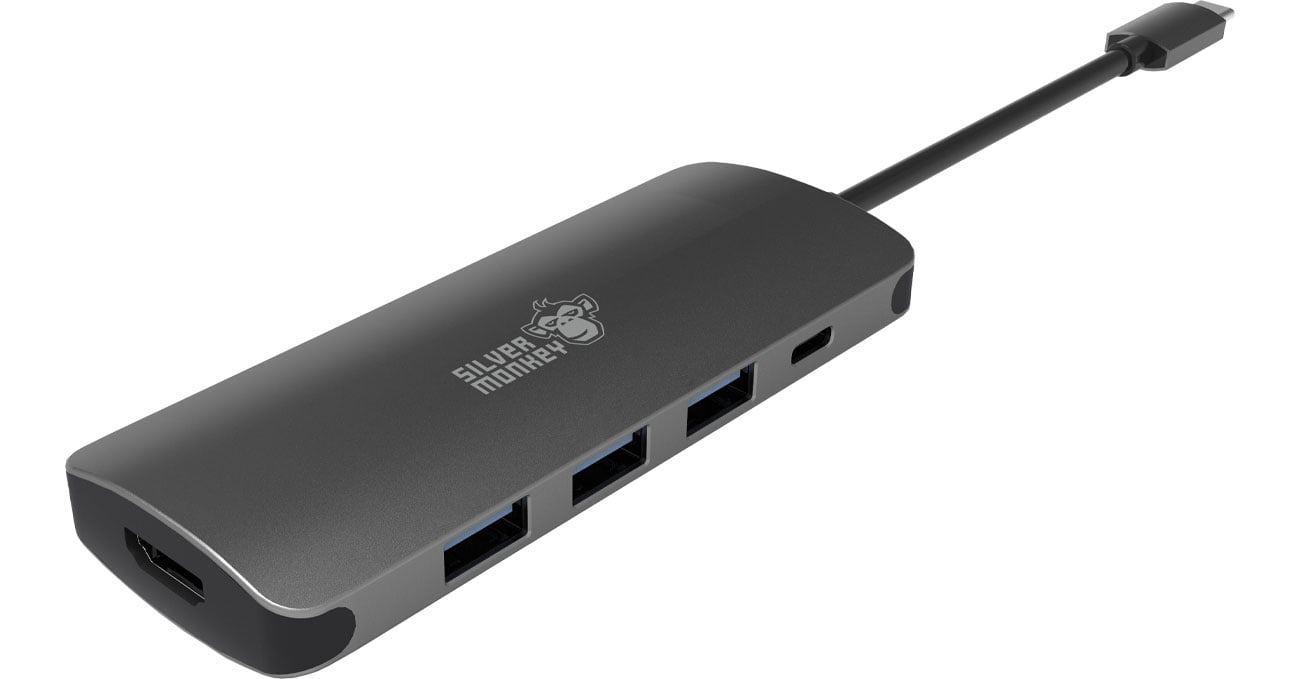 Przejściówka Silver Monkey USB-C do HDMI/USB 3.0 + Power Delivery