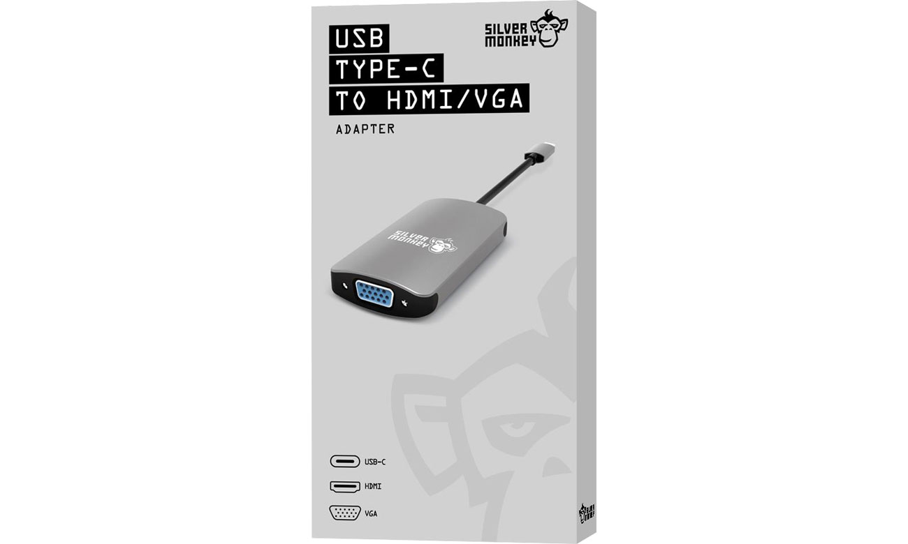 Silver Monkey USB-C do HDMI/VGA Box