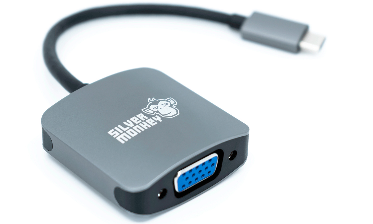 Przejściówka Silver Monkey USB-C do VGA