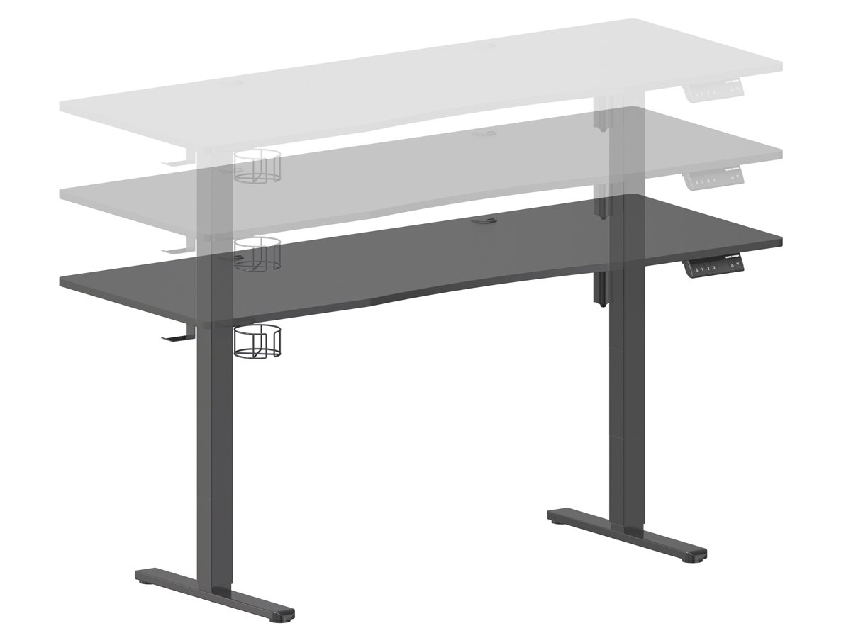 Biurko elektryczne Silver Monkey ED-160 Black - Elektryczna regulacja wysokości