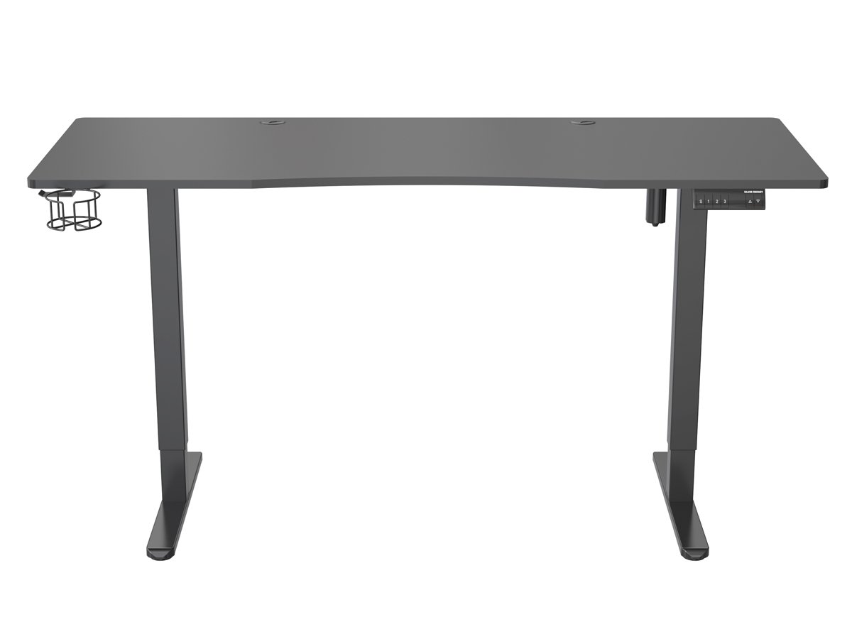 Biurko elektryczne Silver Monkey ED-160 Black - Widok od przodu