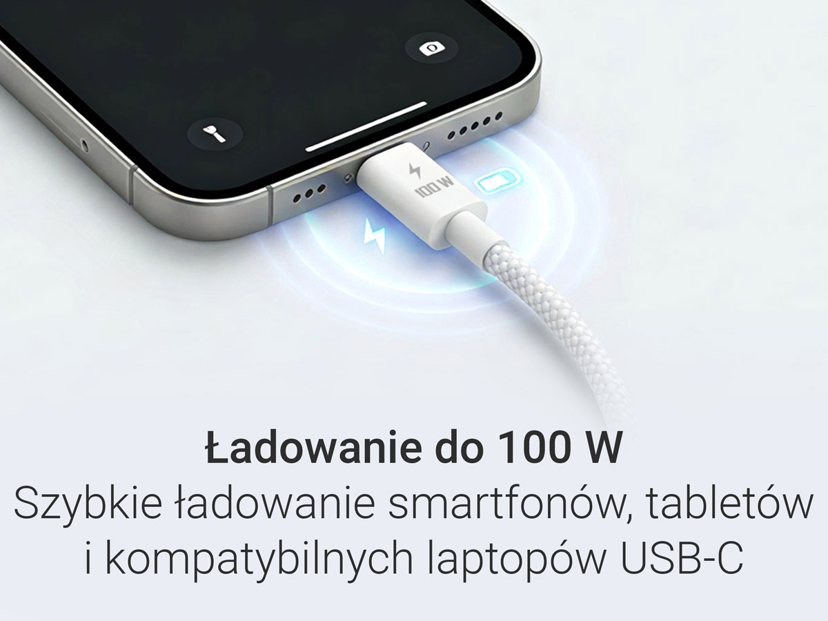 Kabel Core USB-C - USB-C 100 W