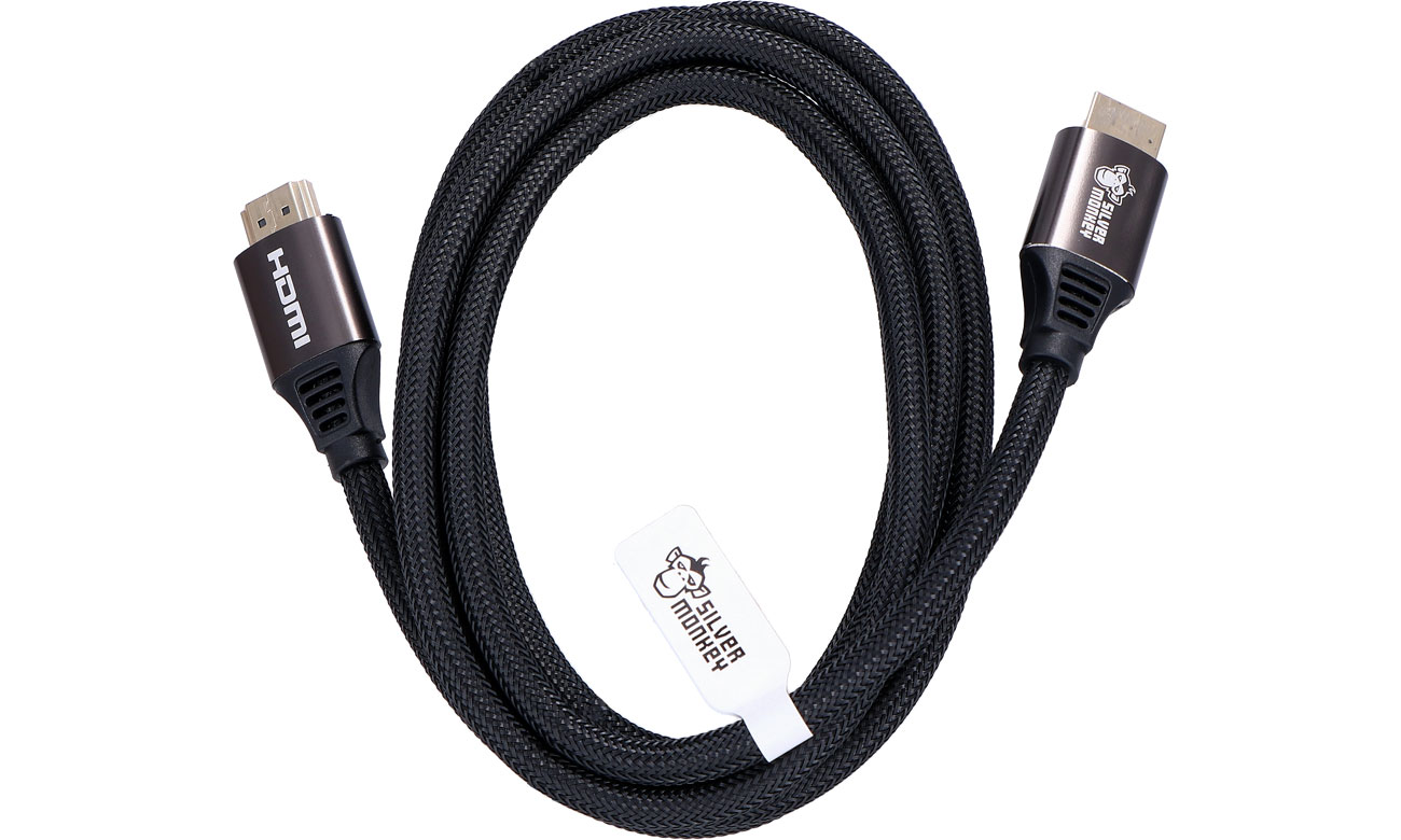 Silver Monkey Kabel HDMI 2.1 w oplocie 2m HD-020SM2-1