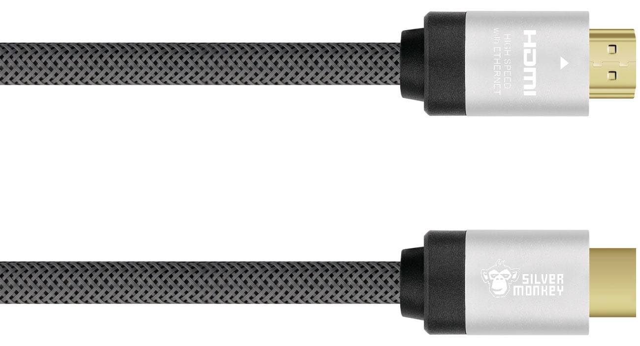 Kabel Silver Monkey HDMI 2.0 w oplocie 8 m