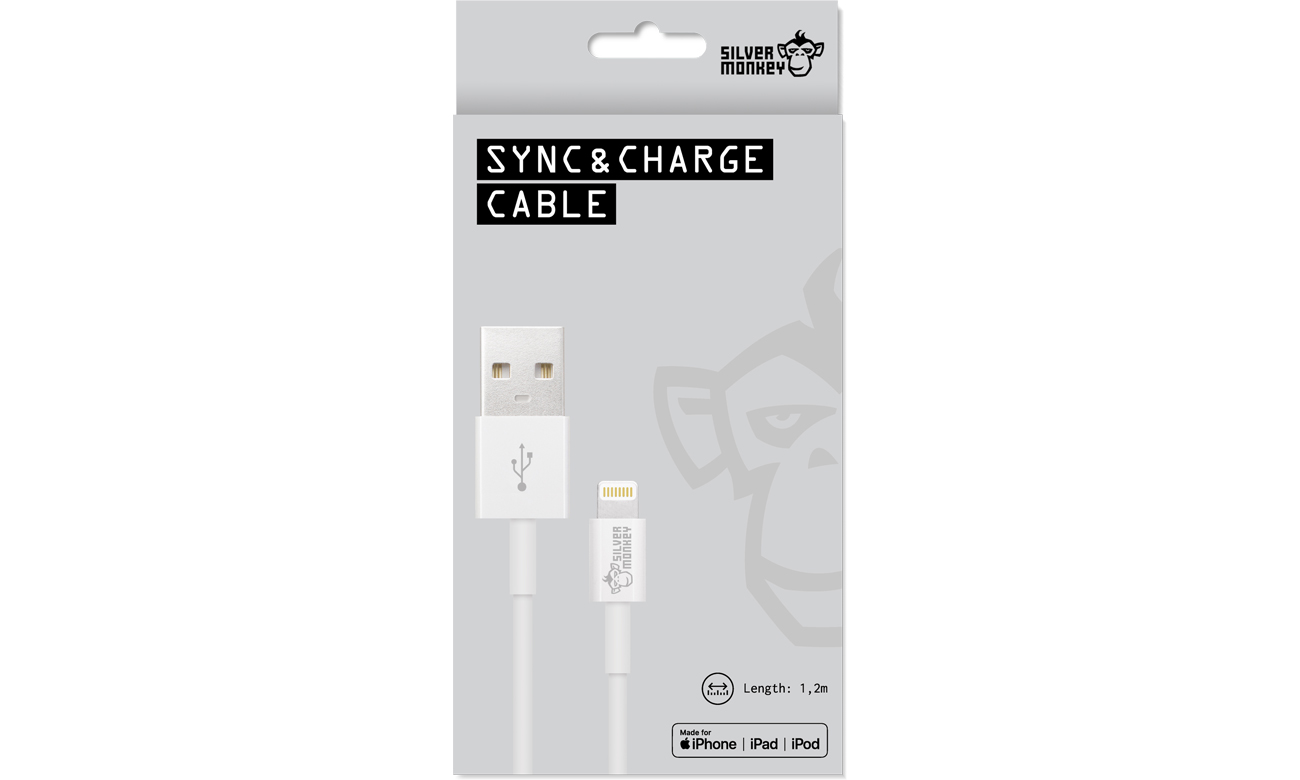 Silver Monkey Kabel Lighting MFI 1,2m Opakowanie