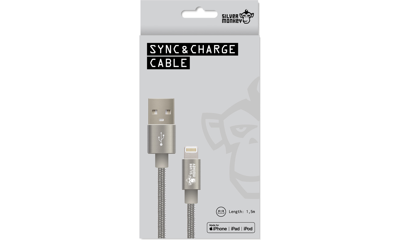 Silver Monkey Kabel Lighting MFI 1,5m Opakowanie