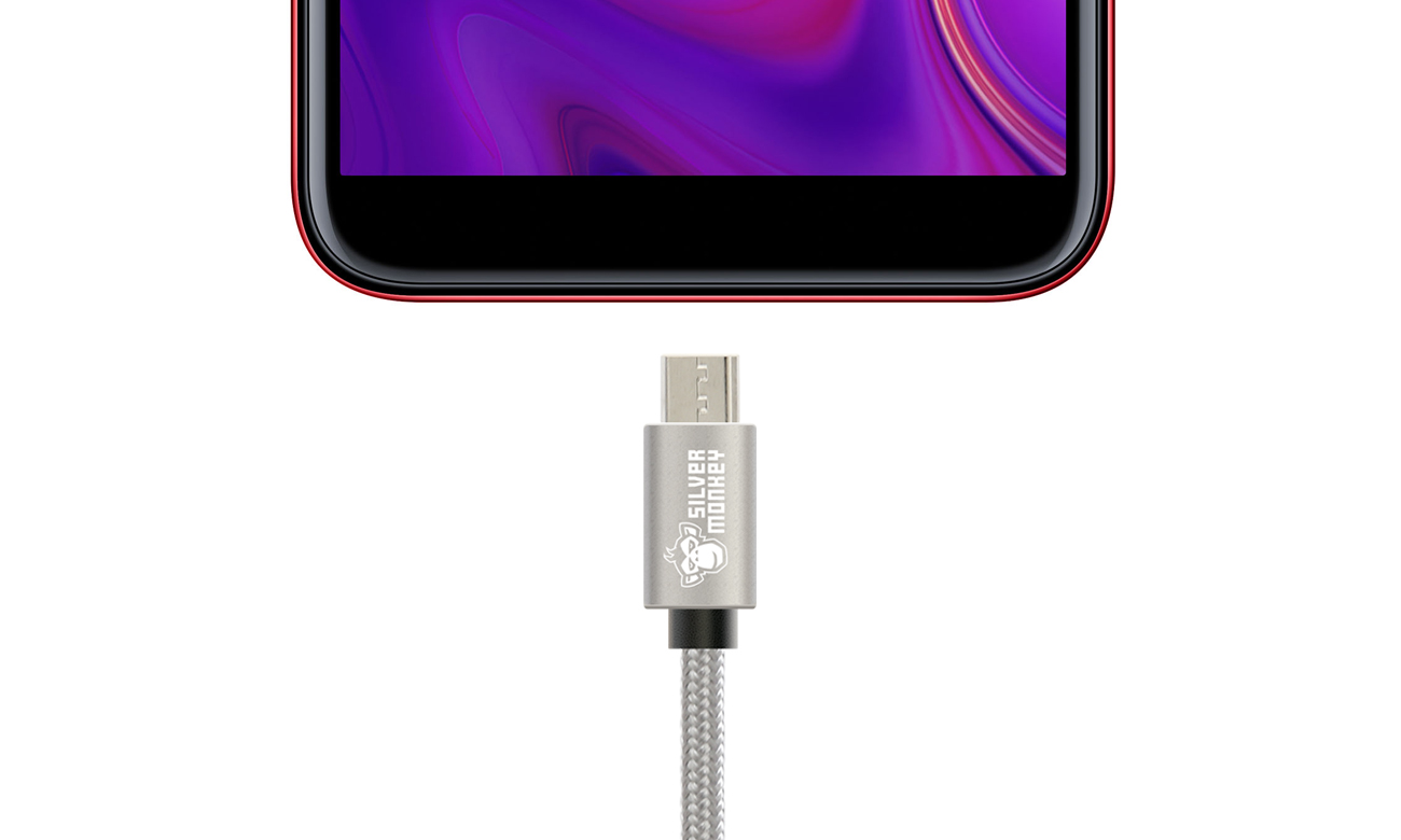 Silver Monkey Kabel Micro USB SM 1,5m z telefonem