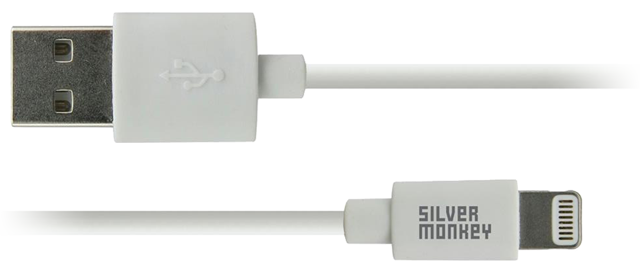 Kabel Silver Monkey USB-A - Lightning - Złącza