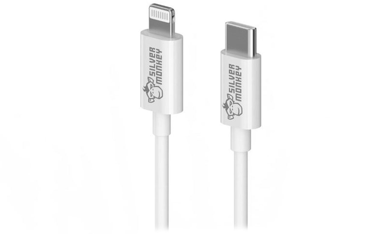 Kabel Silver Monkey USB-C - Lightning 1m