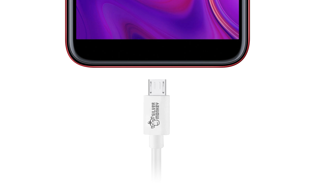 Silver Monkey Przewód micro USB